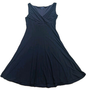 Jones Wear Black V Neck Sleeveless Midi Dress 12